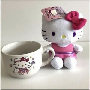 Hello Kitty Valentine Fairy Mug & Plush gift Set 2022 NEW Pink